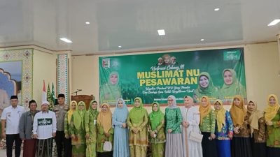 Hj. Nanda indira dan asisten pemeritahan menghadiri konferensi muslimat Nahdatul ulama