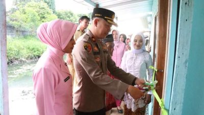 Rumah Bantuan Polres Jepara diserahkan secara Simbolis oleh Kapolres Jepara AKBP Warsono.S.H.,S.IK.,M.H 