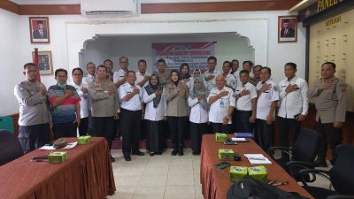 Satbinmas Polres Ogan Ilir Terus Kembangkan Program UBI SELA ( Upaya Binmas Dinergi Sekolah ) Dengan Gelar FGD Bersama Kepala Sekolah SMP Dan SD Di Ogan Ilir.