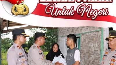 Polres Lampung Utara Gelar Kegiatan Bantuan Kemanusiaan Untuk Negeri dan Berbagi Berkah Ramadhan