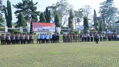 Polres Lampung Utara Selenggarakan Apel Kasat Kamling Tahun 2023