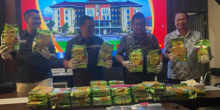 Polda Lampung Berhasil Gagalkan 30Kg Penyelundupan Narkotika Jenis Shabu Saat Melintasi Bakauheni