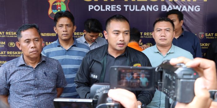 Tekab 308 Presisi Polres Tulang Bawang Tangkap Pelaku Pembunuhan Sadis di Gedung Meneng