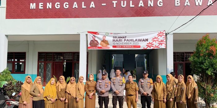 Cegah Kenakalan Remaja, PJU Polres Tulang Bawang Serentak Jadi Pembina Upacara