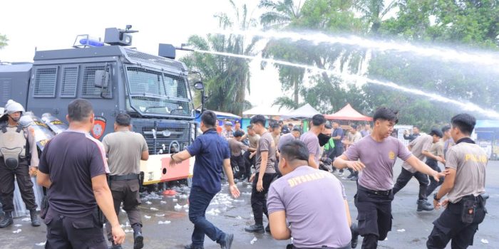 Polres Lampung Utara Gelar Latihan Peningkatan Kemampuan Dalmas Terpadu Rayonisasi 3