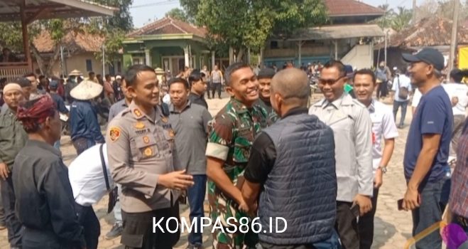 Kapolres Lampung Utara & Dandim 0412/Lu Redam Aksi Massa buntut sengketa tanah adat warga penagan ratu